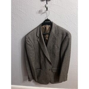 Chaps  Ralph Lauren Mens Size 44R Coat Jacket Brown  Wool